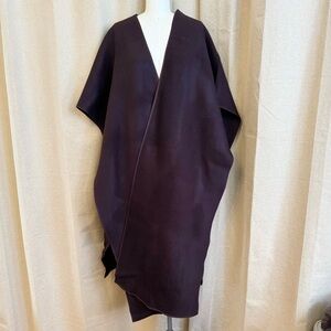 The Frankie Shop Wool Shawl Wrap Coat